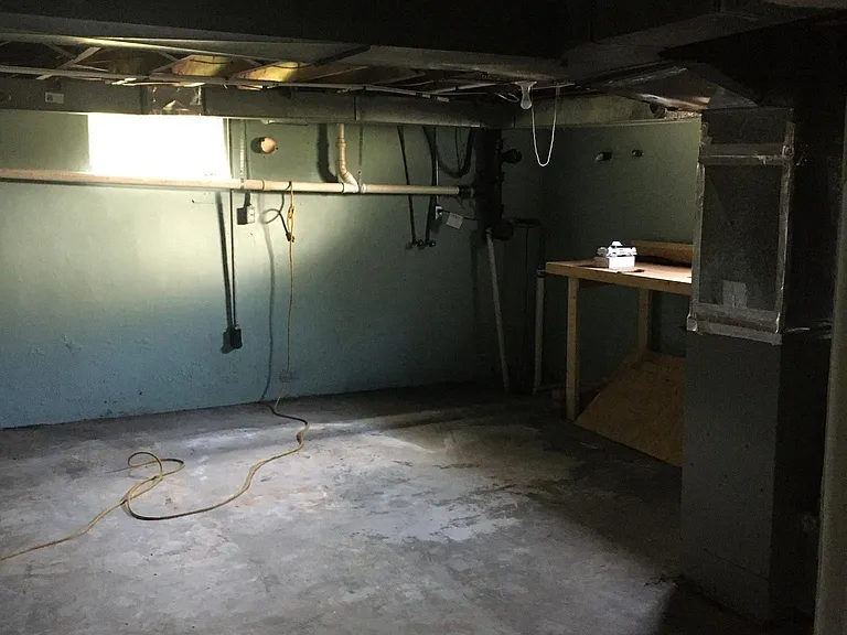 Washer dryer hook up in unfinished basement