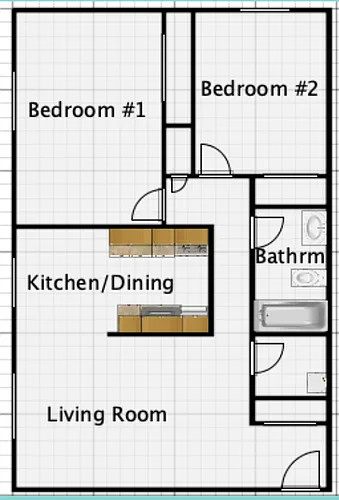 Floor plan 2 Bedroom