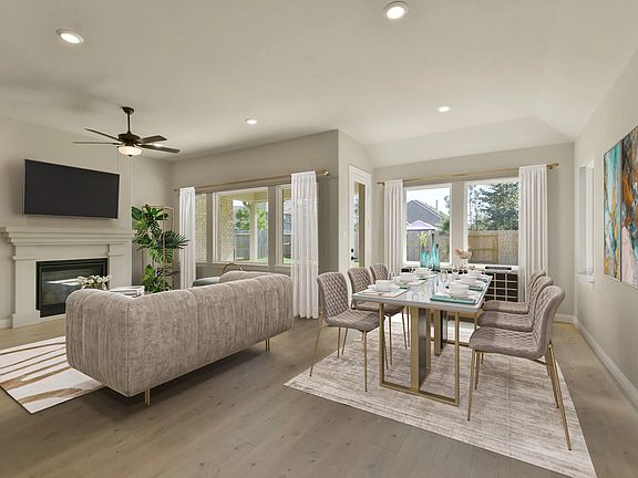 Plan 4046 great room - staged