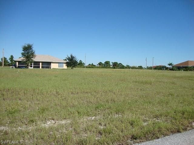 Front View of lot looking East