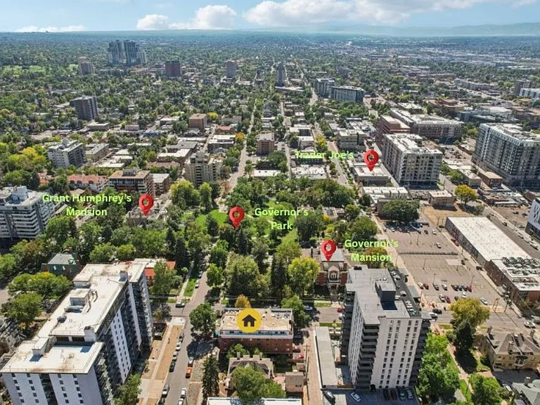 Aerial view, looking south toward Governor's Park