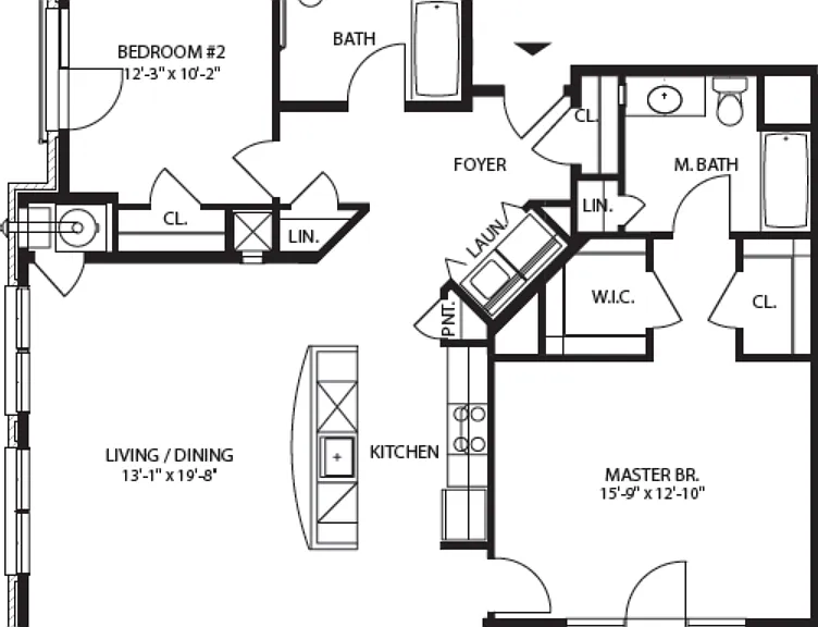 B6 floor plan The Brownstones at Englewood South