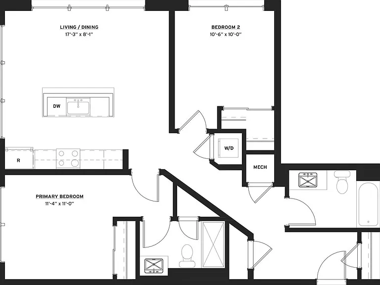 C3 floor plan Beach Street Landing