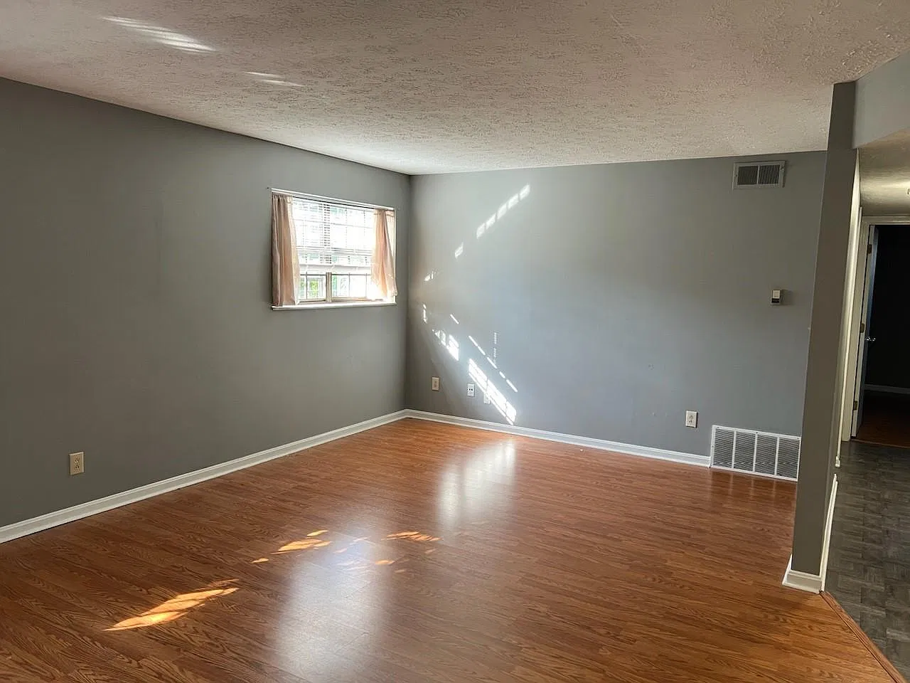 large living room and dining area