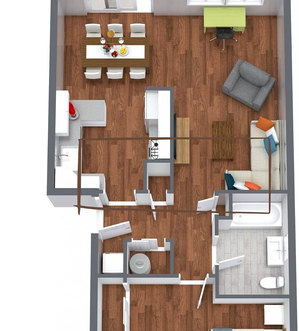 1 bed, 1.0 bath, 800 sqft, $995 — Photo 2