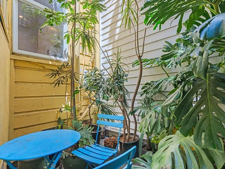 Cute garden behind unit
