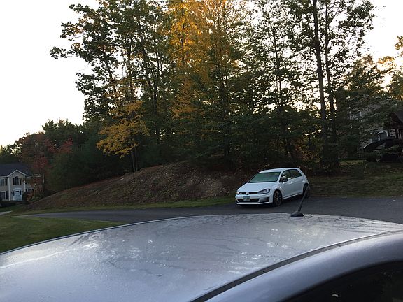 Side yard from driveway