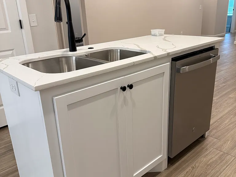 Kitchen Island with dishwasher