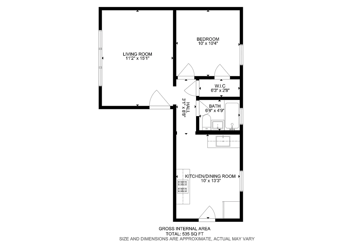 Floor plan One Bedroom