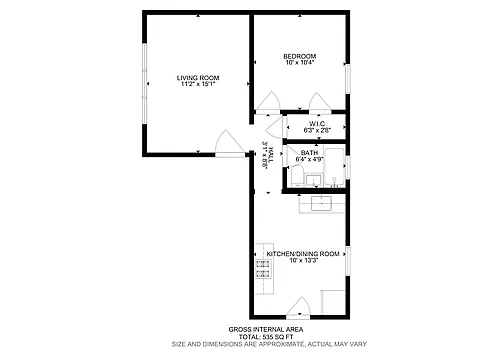Floor plan One Bedroom