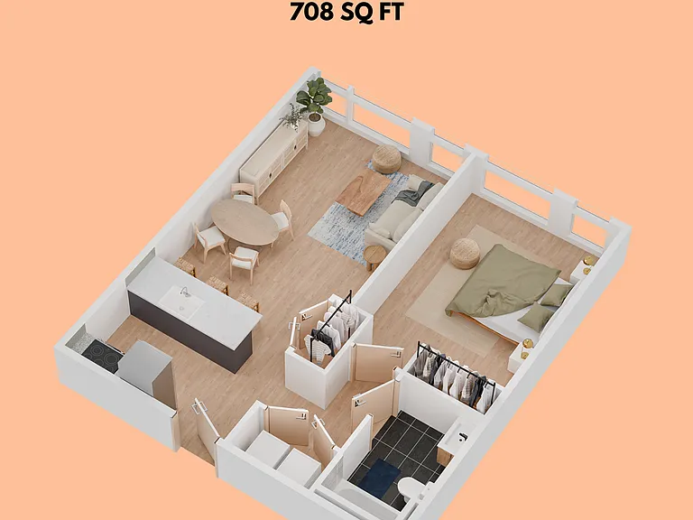1 Bedroom 1 Bedroom