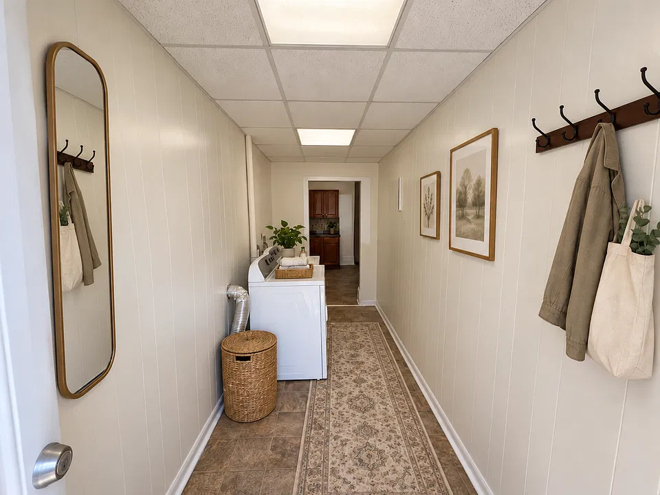 Rear entry/mudroom/laundry