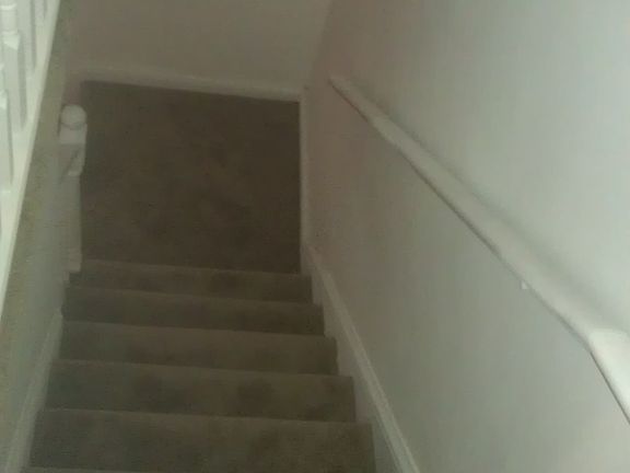 View from top of stairs