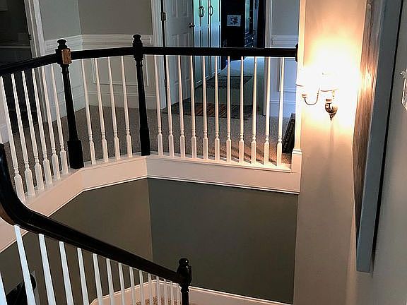 View from top of stairs