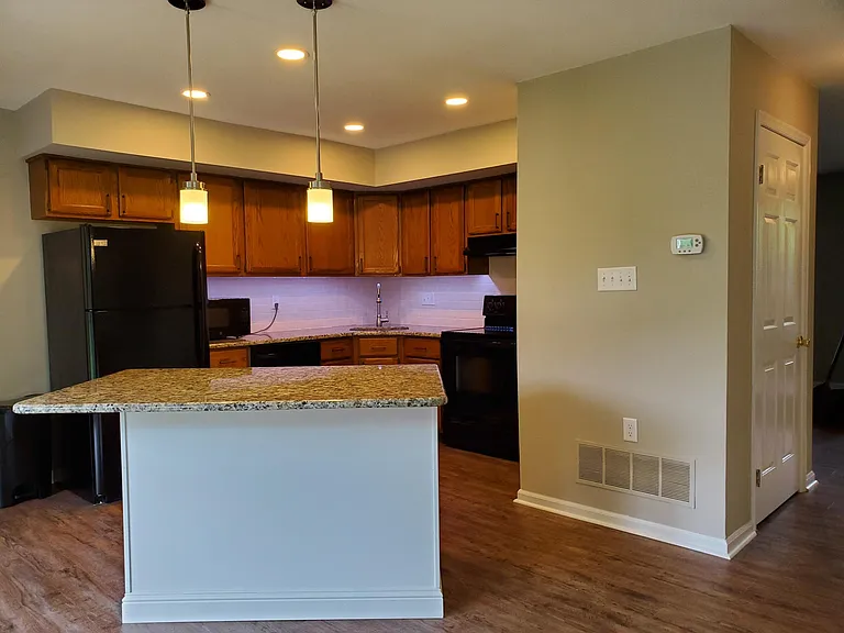 Kitchen with Hall to the Front Door