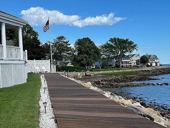 Beach side boardwalk