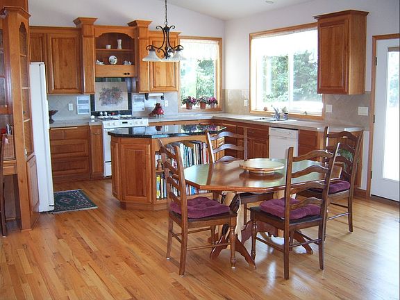 Kitchen with Cherry Cabinets