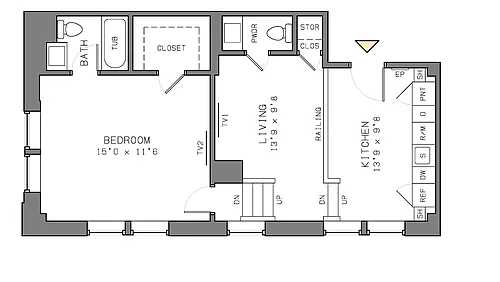 Floor plan A04B