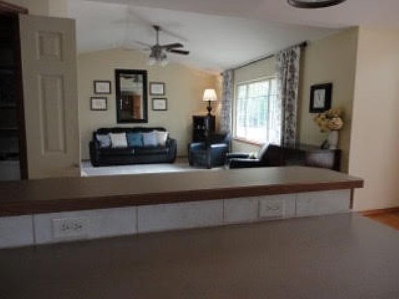 View from island in kitchen