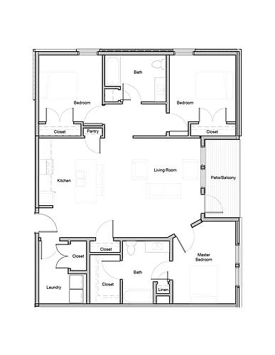 Floor plan 2 Bedroom