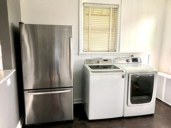 Kitchen with large washer/dryer