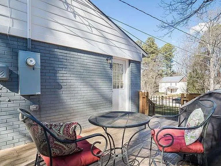 Large deck off the kitchen.