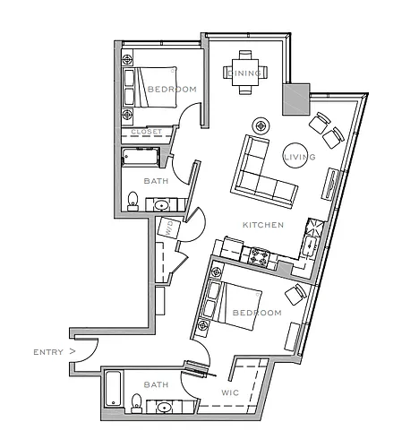 Floor plan 2X2 C