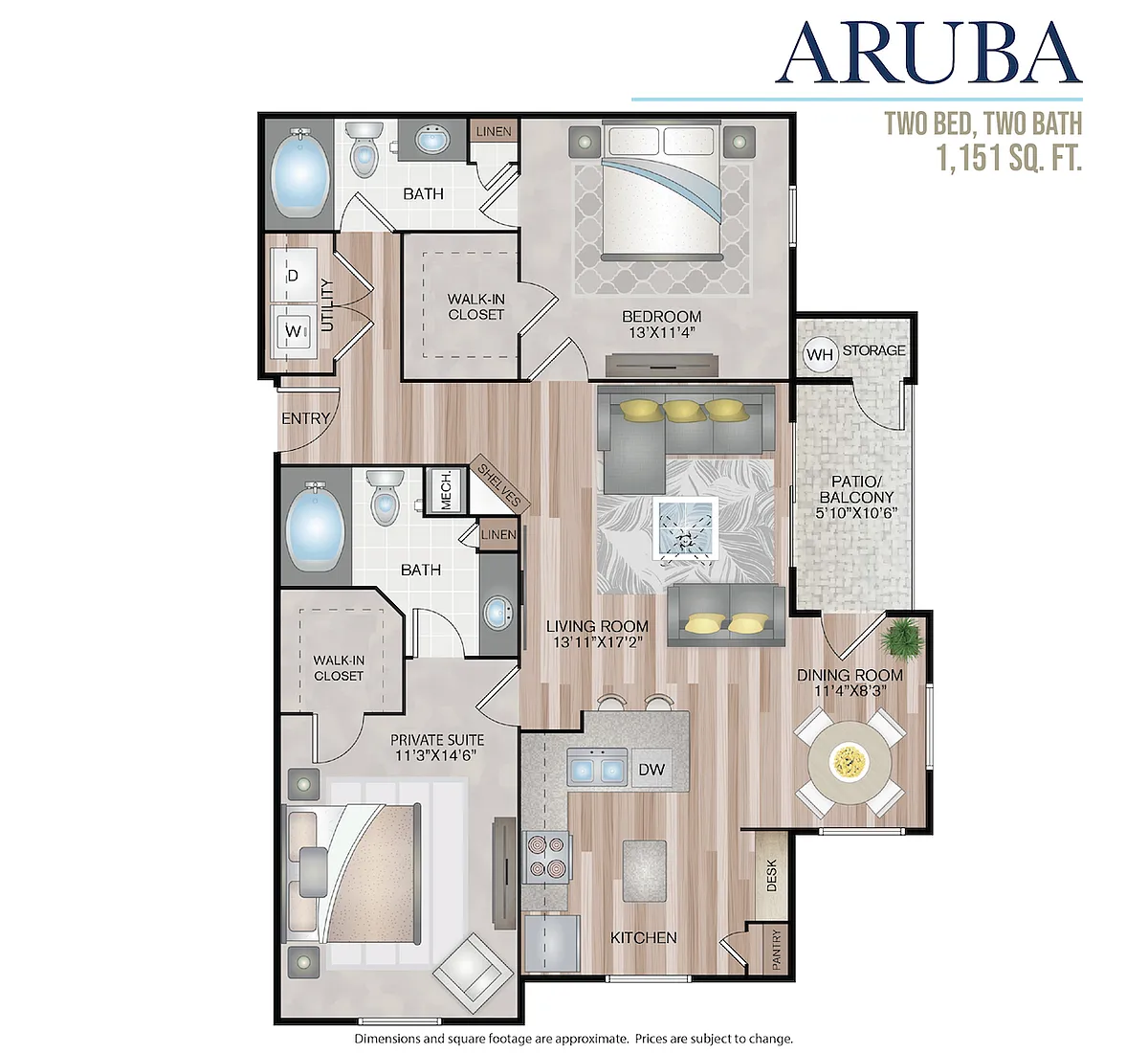 Floor plan Aruba