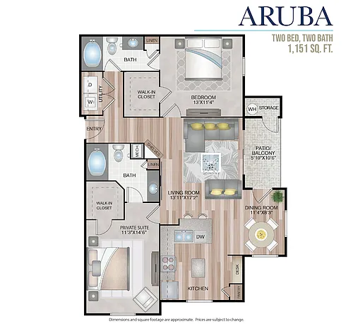 Floor plan Aruba