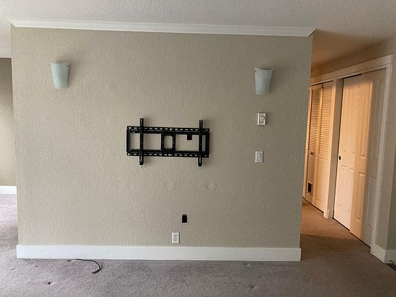 Accent wall w/ tv mount (mount stays in unit)