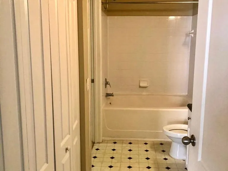 Bathroom and closet- washer and dryer
