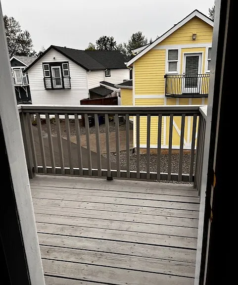 Large private deck