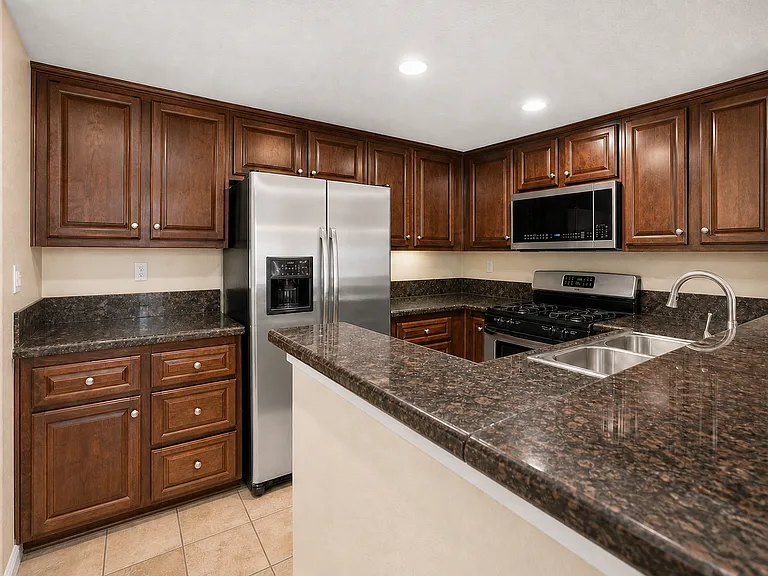 Kitchen - updated with a smart convection microwave!