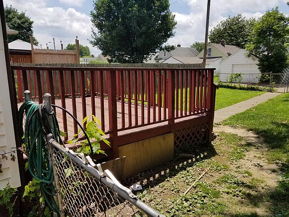 Rear deck..fenced back yard