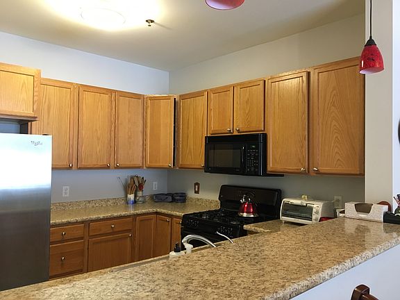 Kitchen with new SS fridge