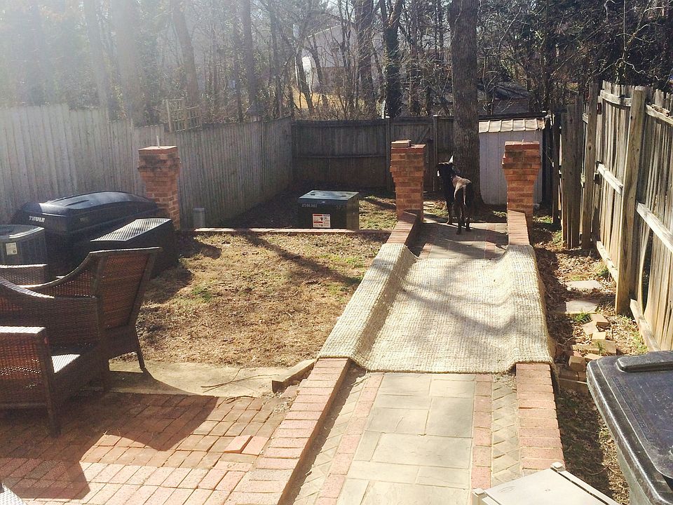 Backyard, includes storage shed