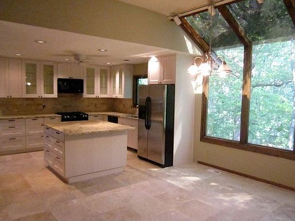 big windows on breakfast area