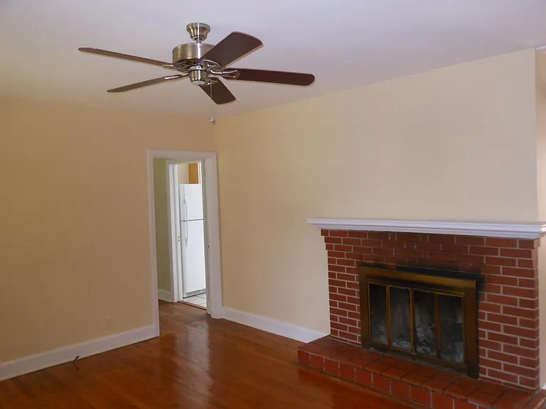 living room with fireplace