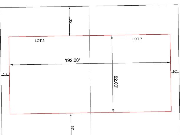 Lot layout with variance