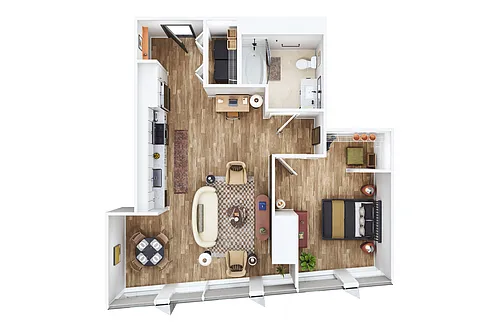 Floor plan One Bed- I