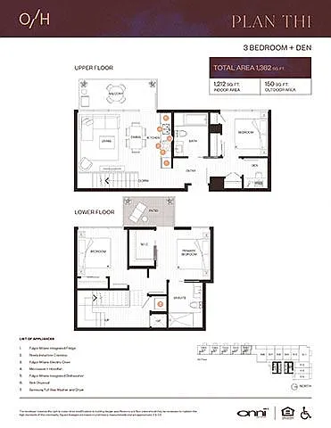 Floor plan Plan TH1