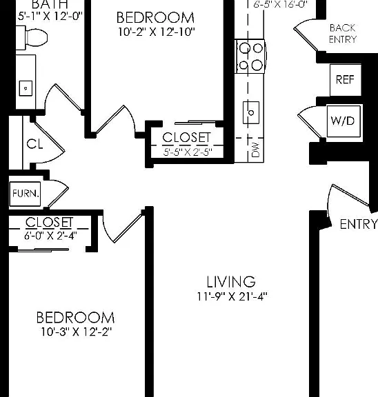 2x1 Floorplan 2x1 Floorplan