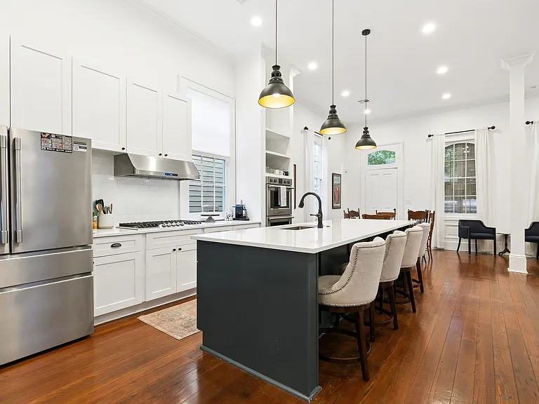 Kitchen: gas stove, nespresso machine, stocked with kitchen essentials