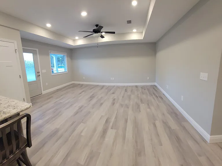 View from Kitchen into living room