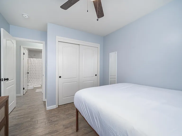 Bedroom 2; queen-sized bed.