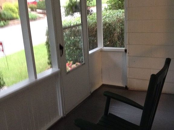 Shaded porch for rocking