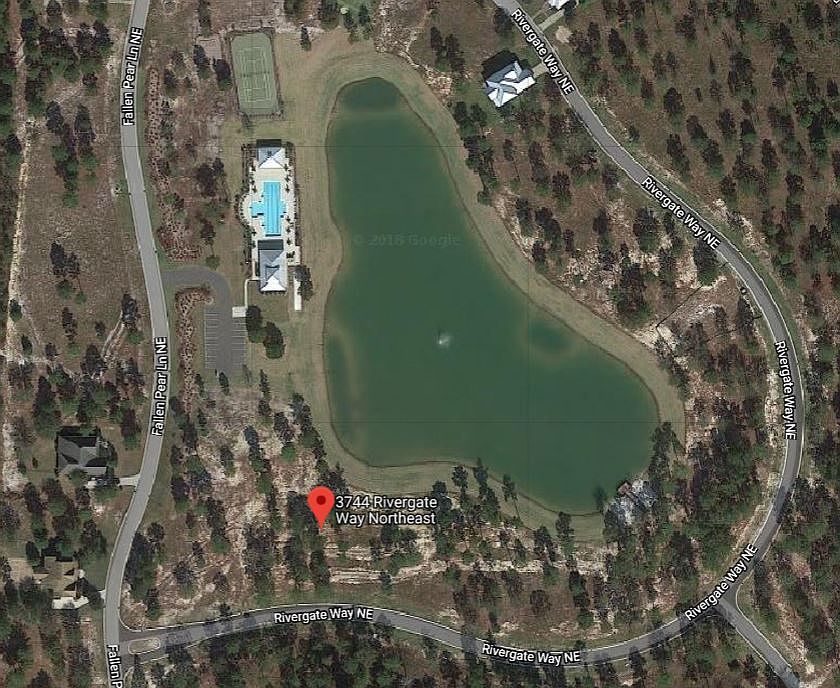 Aerial view of lot 707