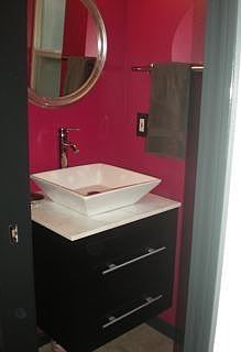 Newly remodeled powder room