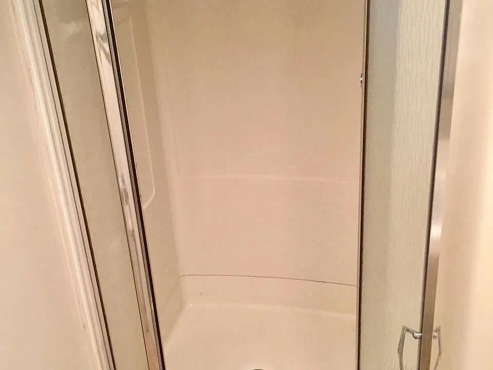 Stall shower in Bathroom