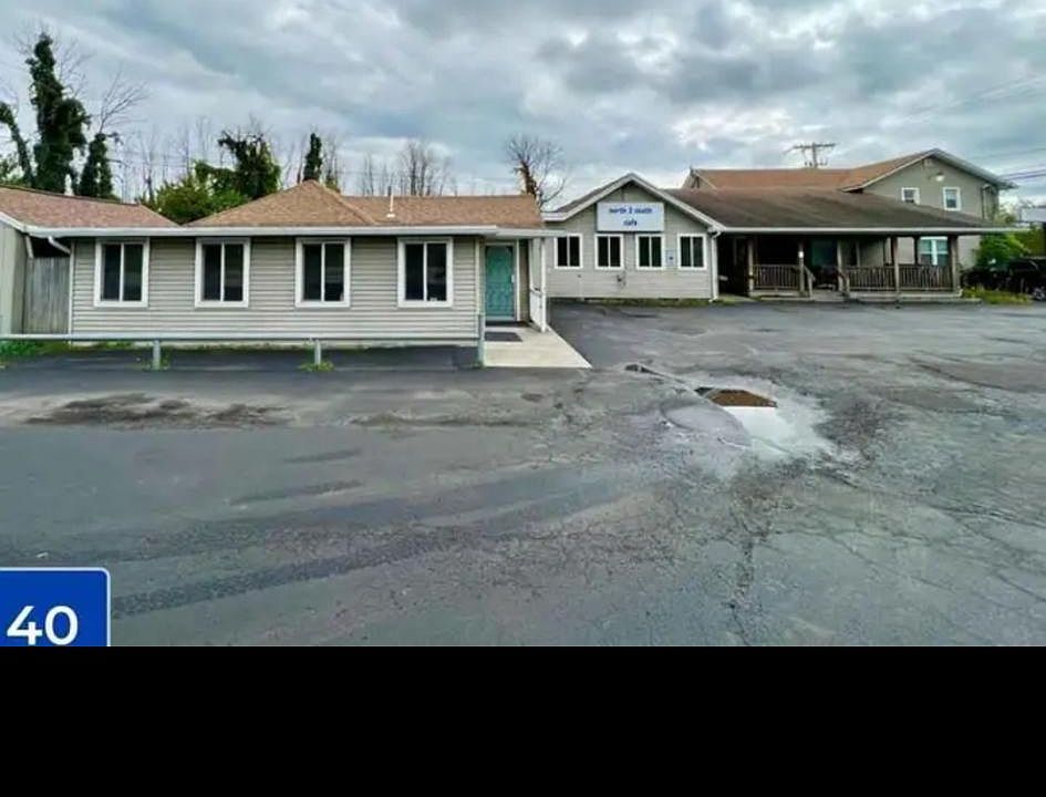 Front left portion of building